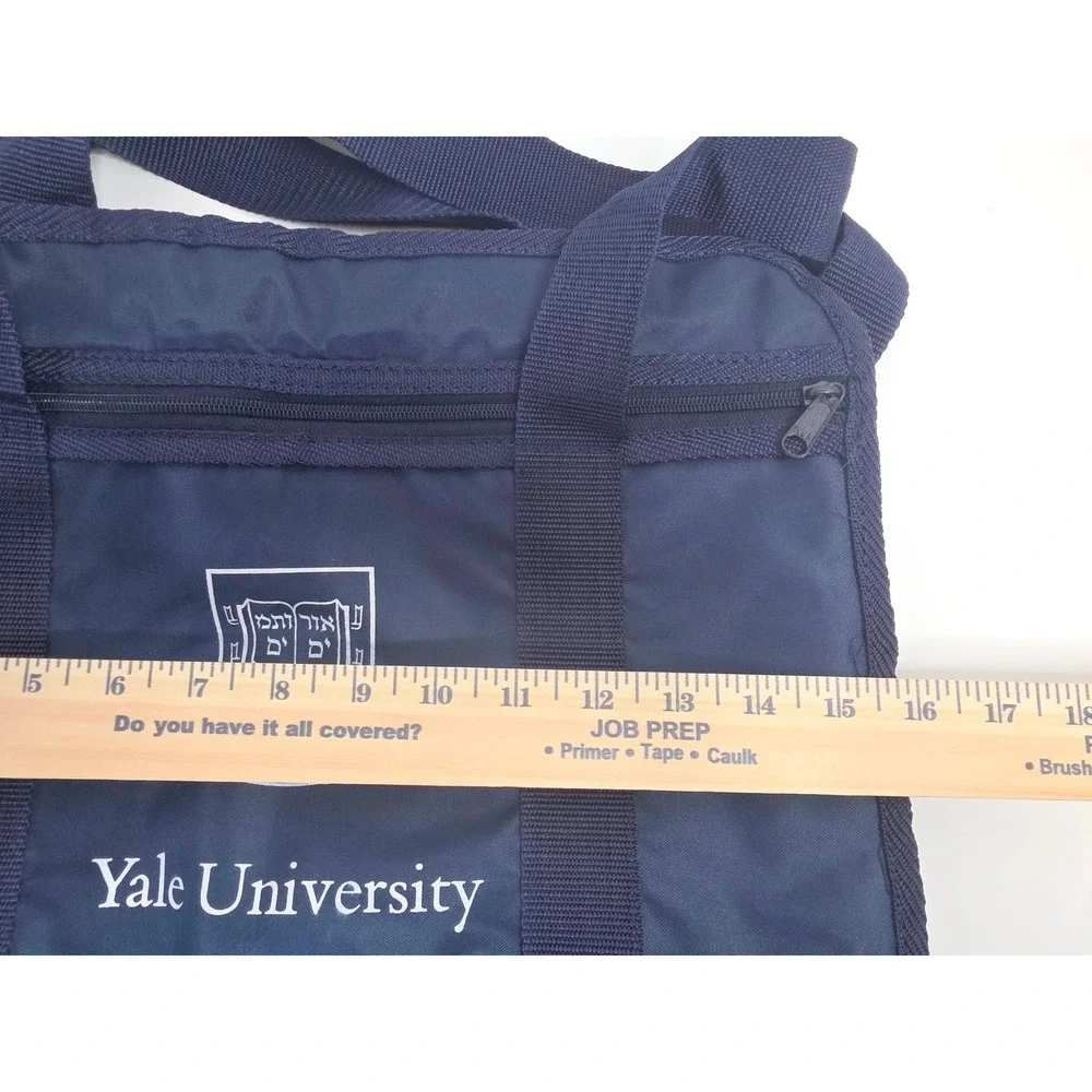 Yale University Navy Blue Nylon Laptop Document Bag Ivy League Collegiate Crest